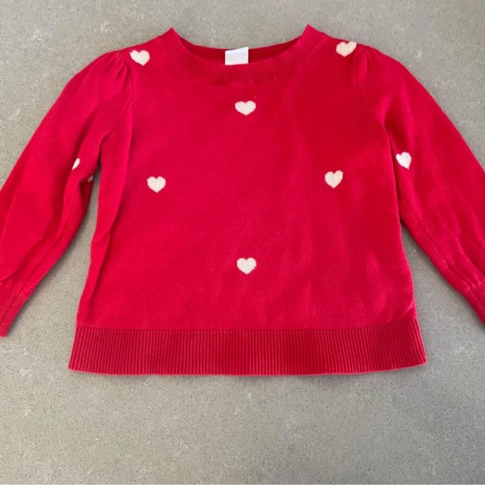 Baby Gap 18-24M Crewneck Red Heart Sweater-Worn 2x